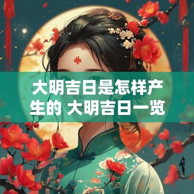大明吉日是怎样产生的 大明吉日一览表