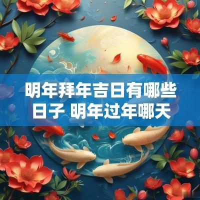 明年拜年吉日有哪些日子 明年过年哪天是吉日