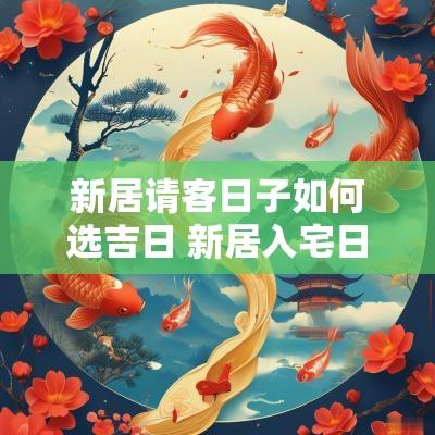 新居请客日子如何选吉日 新居入宅日子怎么选
