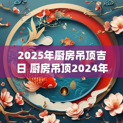 2025年厨房吊顶吉日 厨房吊顶2025年最新款