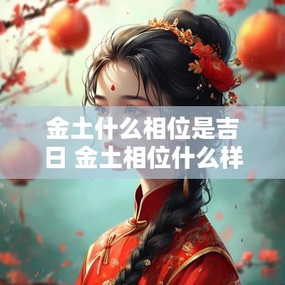 金土什么相位是吉日 金土相位什么样子