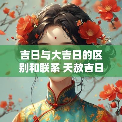 吉日与大吉日的区别和联系 天赦吉日和大明吉日哪个好