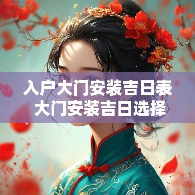 入户大门安装吉日表 大门安装吉日选择方法