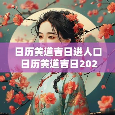 日历黄道吉日进人口 日历黄道吉日2025年