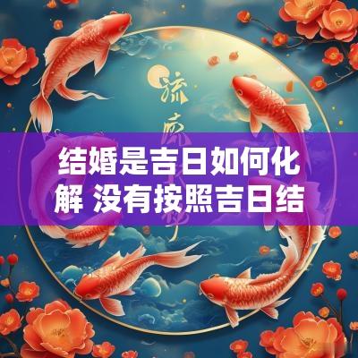 结婚是吉日如何化解 没有按照吉日结婚如何化解