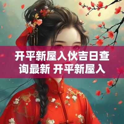 开平新屋入伙吉日查询最新 开平新屋入伙