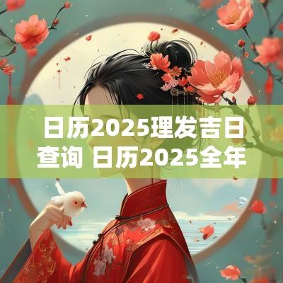 日历2025理发吉日查询 日历2025全年吉日