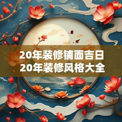 20年装修铺面吉日 20年装修风格大全