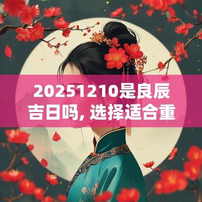 20251210是良辰吉日吗, 选择适合重要活动的日子