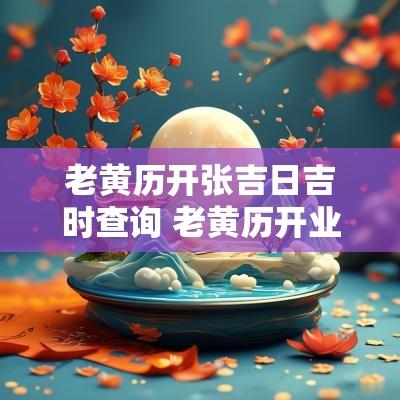 老黄历开张吉日吉时查询 老黄历开业吉日查询2025年5月
