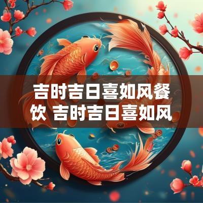 吉时吉日喜如风餐饮 吉时吉日喜如风解释