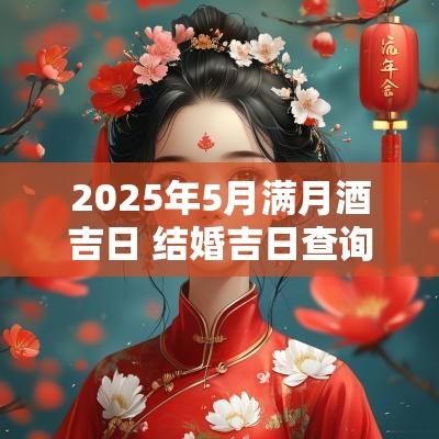 2025年5月满月酒吉日 结婚吉日查询2025年5月黄道吉日