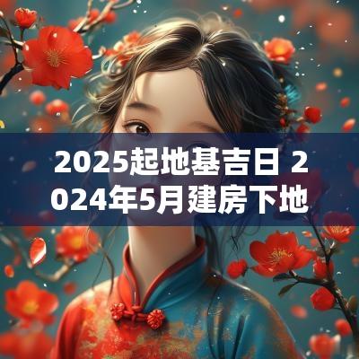 2025起地基吉日 2025年5月建房下地基吉日