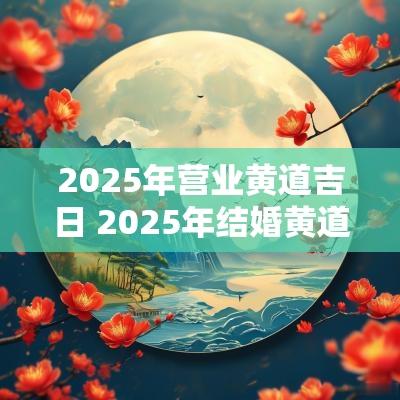 2025年营业黄道吉日 2025年结婚黄道吉日