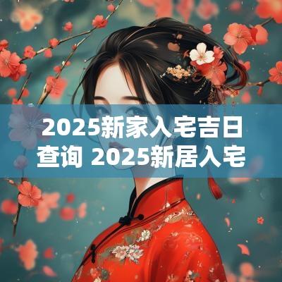 2025新家入宅吉日查询 2025新居入宅最佳日子