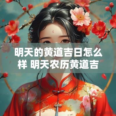 明天的黄道吉日怎么样 明天农历黄道吉日查看