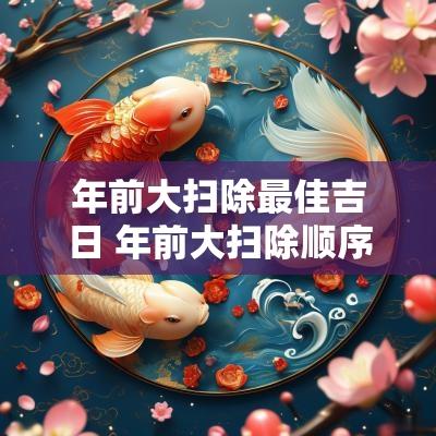 年前大扫除最佳吉日 年前大扫除顺序及时间安排