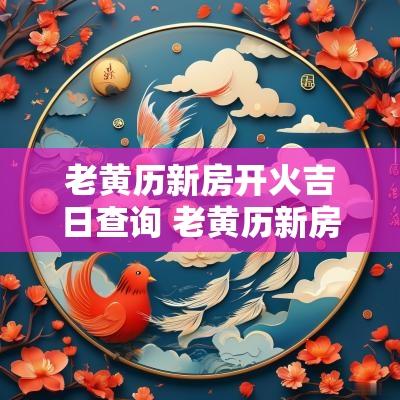 老黄历新房开火吉日查询 老黄历新房入住吉日查询
