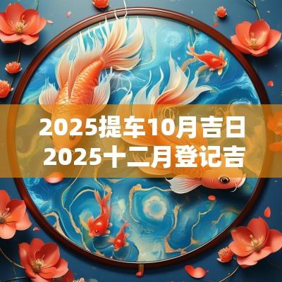 2025提车10月吉日 2025十二月登记吉日