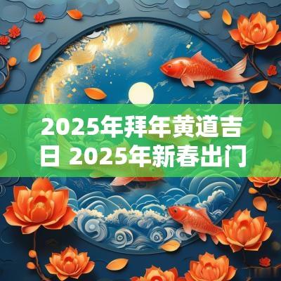 2025年拜年黄道吉日 2025年新春出门吉日