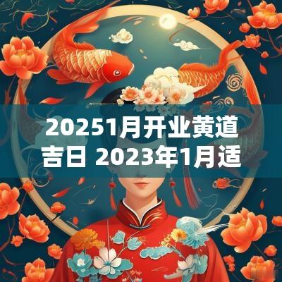 20251月开业黄道吉日 2025年1月适合开业的黄道吉日