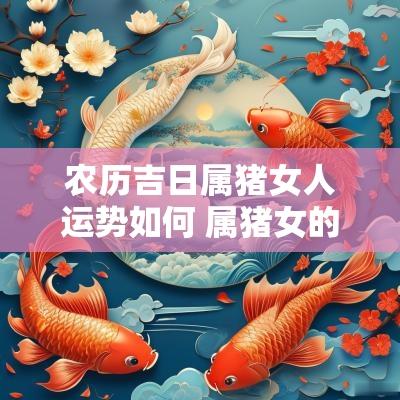 农历吉日属猪女人运势如何 属猪女的婚嫁日是几月最好