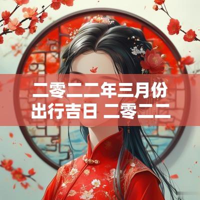 二零二二年三月份出行吉日 二零二二年出门吉日查询