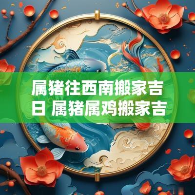 属猪往西南搬家吉日 属猪属鸡搬家吉日查询