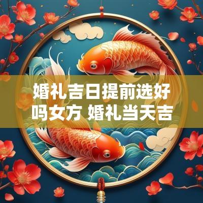 婚礼吉日提前选好吗女方 婚礼当天吉日怎么选择