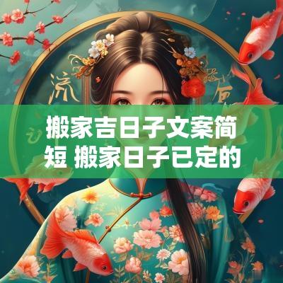 搬家吉日子文案简短 搬家日子已定的文案