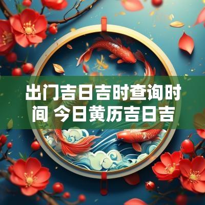出门吉日吉时查询时间 今日黄历吉日吉时查询