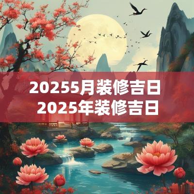 20255月装修吉日 2025年装修吉日