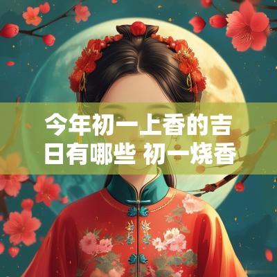 今年初一上香的吉日有哪些 初一烧香哪个时辰最好