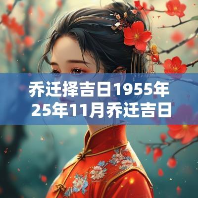 乔迁择吉日1955年 25年11月乔迁吉日