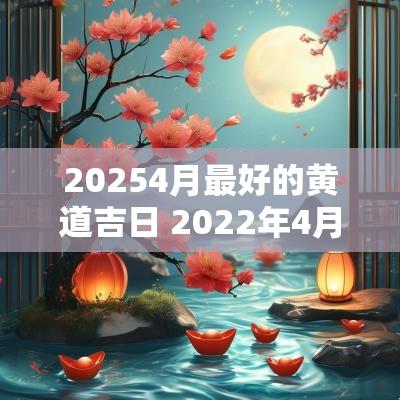 20254月最好的黄道吉日 2025年4月份黄道吉日是哪些日子