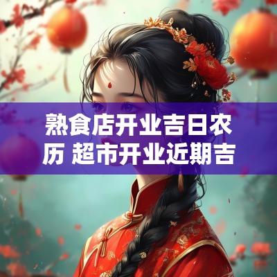 熟食店开业吉日农历 超市开业近期吉日