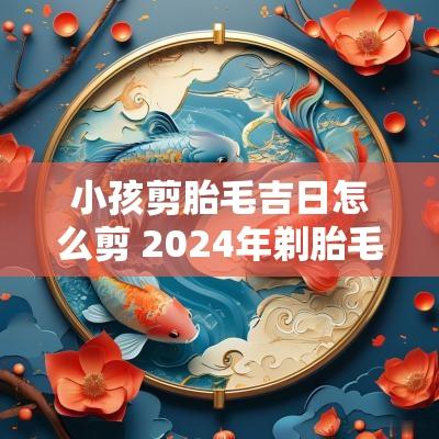 小孩剪胎毛吉日怎么剪 2025年剃胎毛的吉日