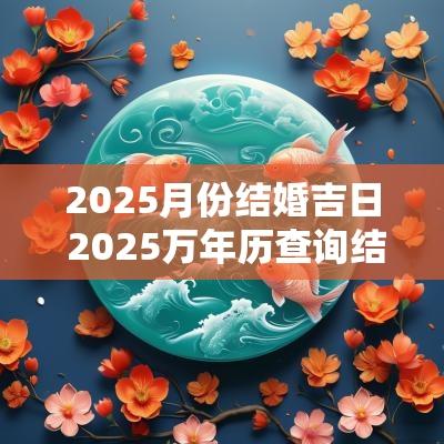 2025月份结婚吉日 2025万年历查询结婚吉日
