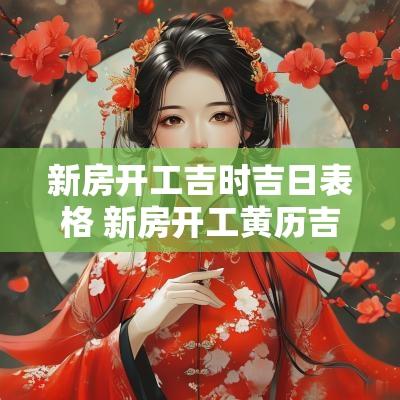 新房开工吉时吉日表格 新房开工黄历吉日