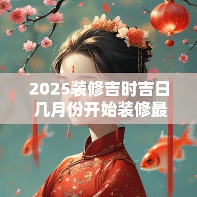 2025装修吉时吉日 几月份开始装修最好2025