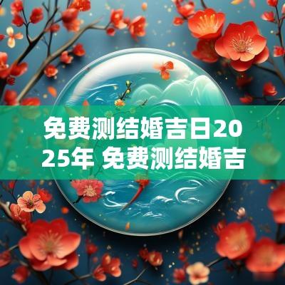 免费测结婚吉日2025年 免费测结婚吉日查询2025年