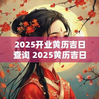 2025开业黄历吉日查询 2025黄历吉日查询大全