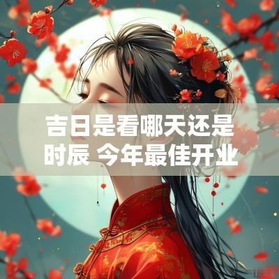 吉日是看哪天还是时辰 今年最佳开业吉日时辰
