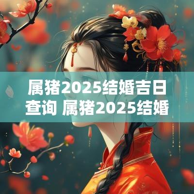 属猪2025结婚吉日查询 属猪2025结婚最佳日期