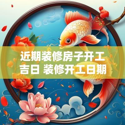 近期装修房子开工吉日 装修开工日期时间吉日