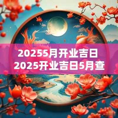 20255月开业吉日 2025开业吉日5月查询