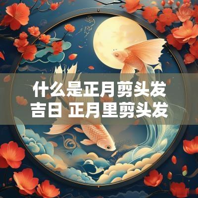 什么是正月剪头发吉日 正月里剪头发的黄道吉日