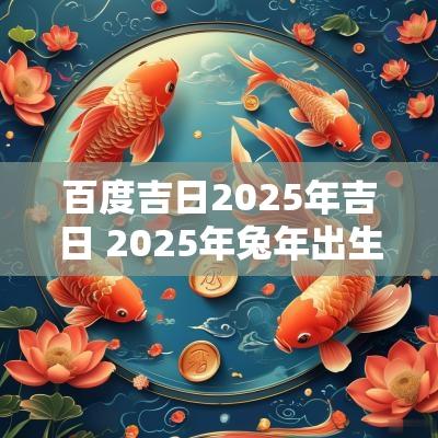 百度吉日2025年吉日 2025年蛇年出生吉日