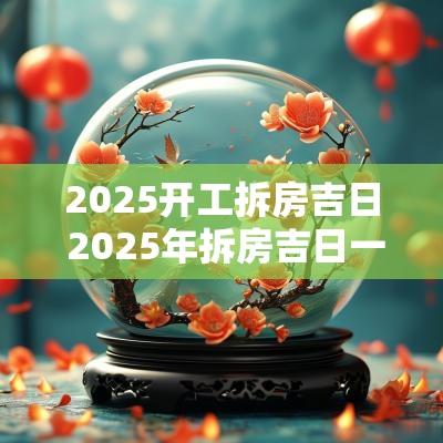2025开工拆房吉日 2025年拆房吉日一览表