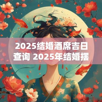 2025结婚酒席吉日查询 2025年结婚摆酒吉日查询